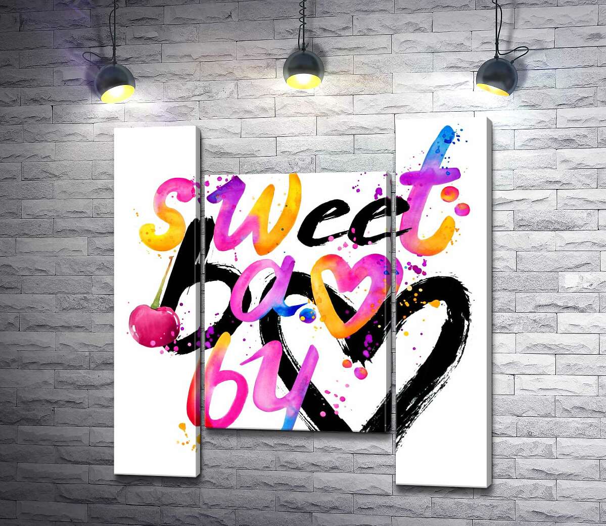 модульна картина Напис Sweet Baby (Модуль №11)