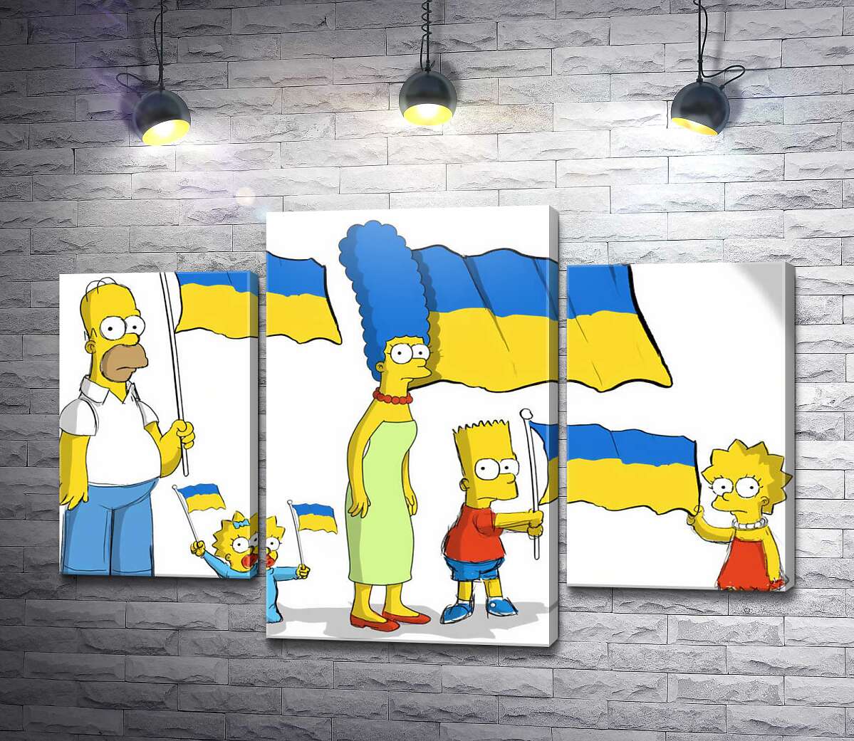 модульна картина Сімпсони за Україну! (Модуль №10)