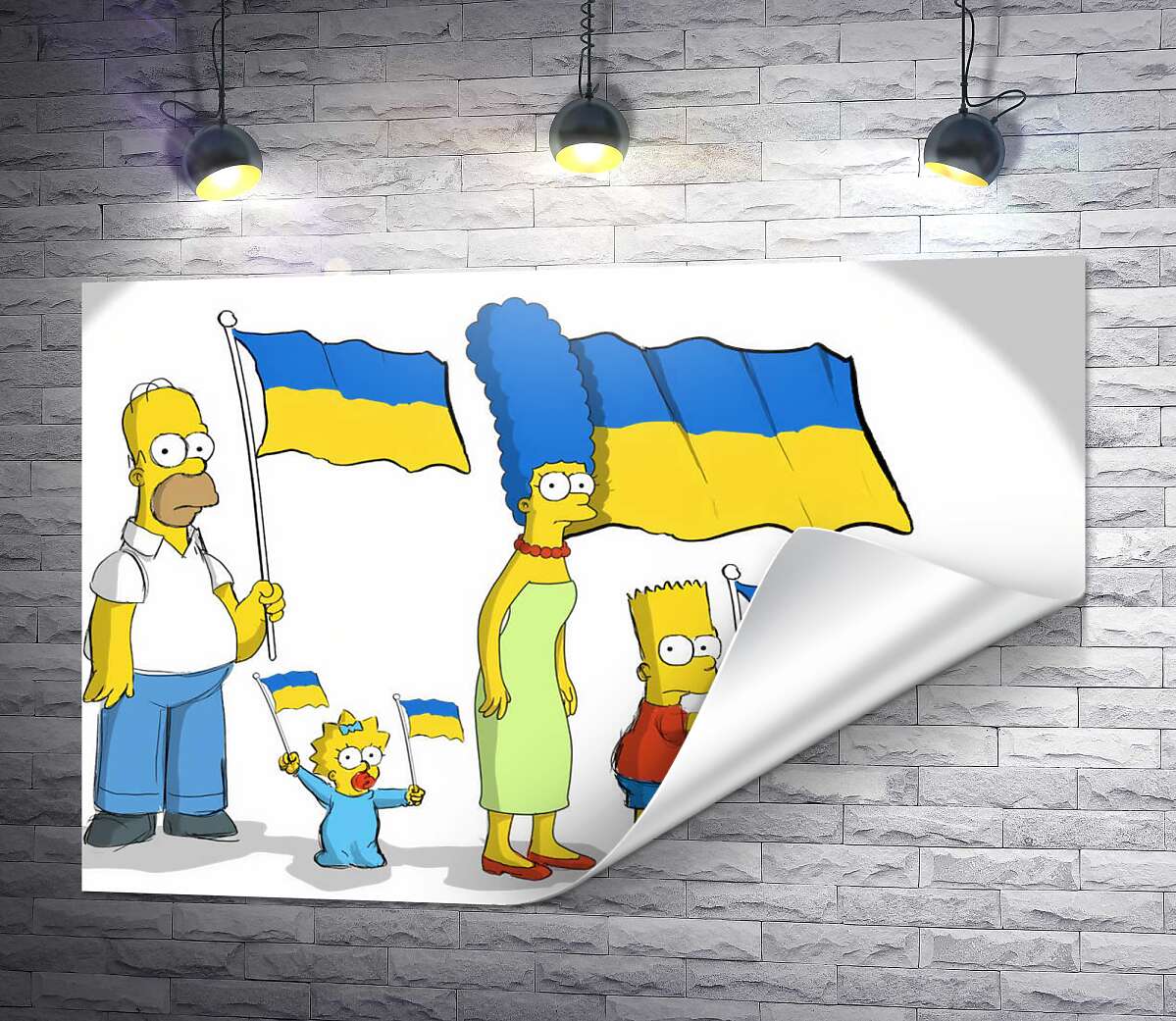 печать Симпсоны за Украину!