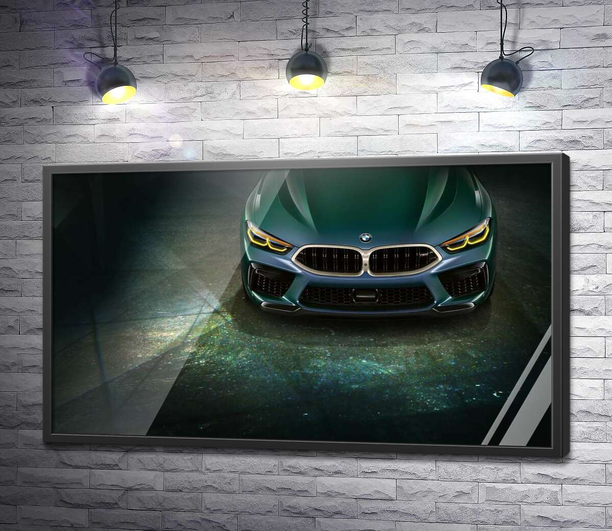 постер Стильные формы передней части BMW