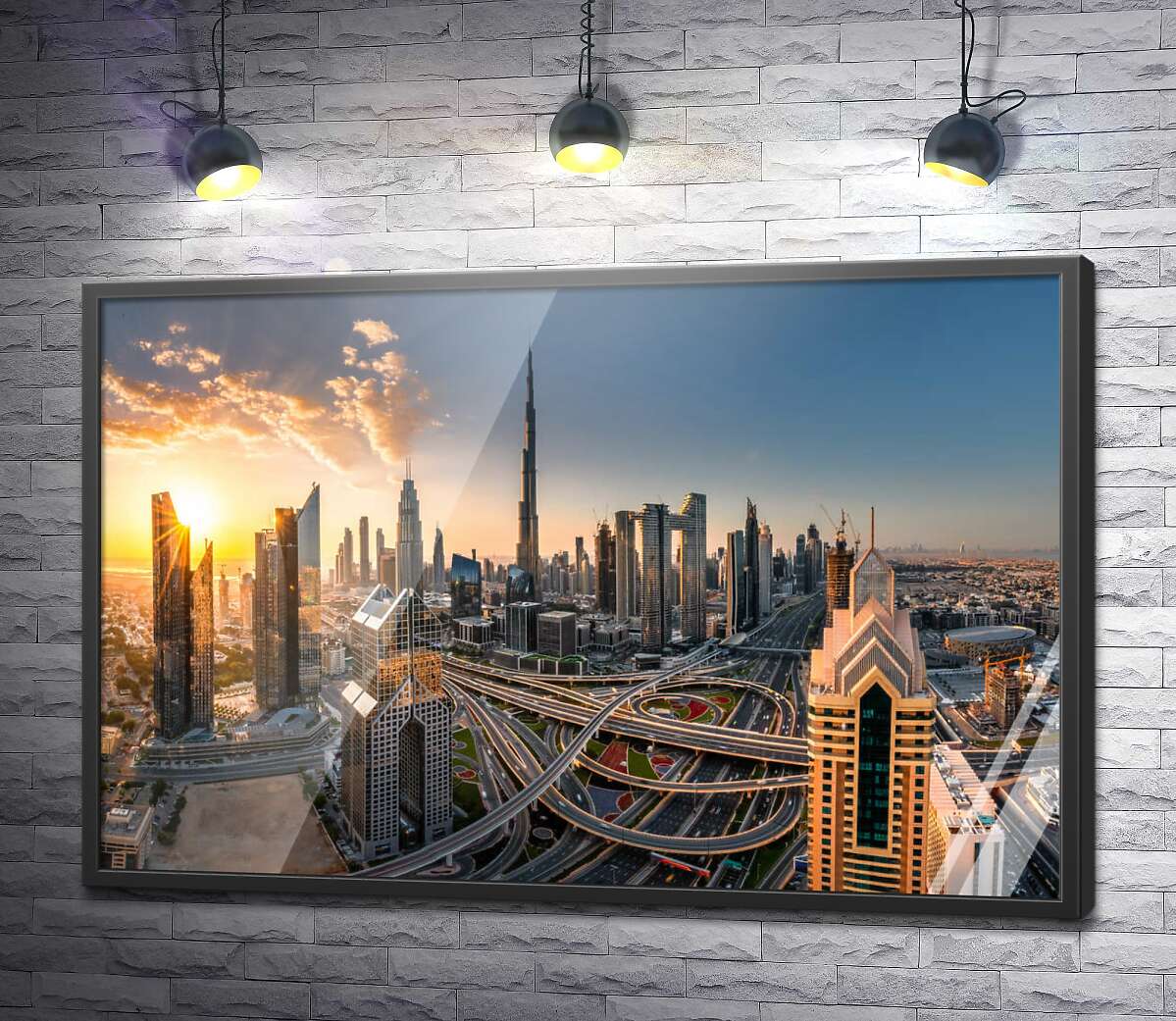 постер Рассвет в ультра-современном Дубае