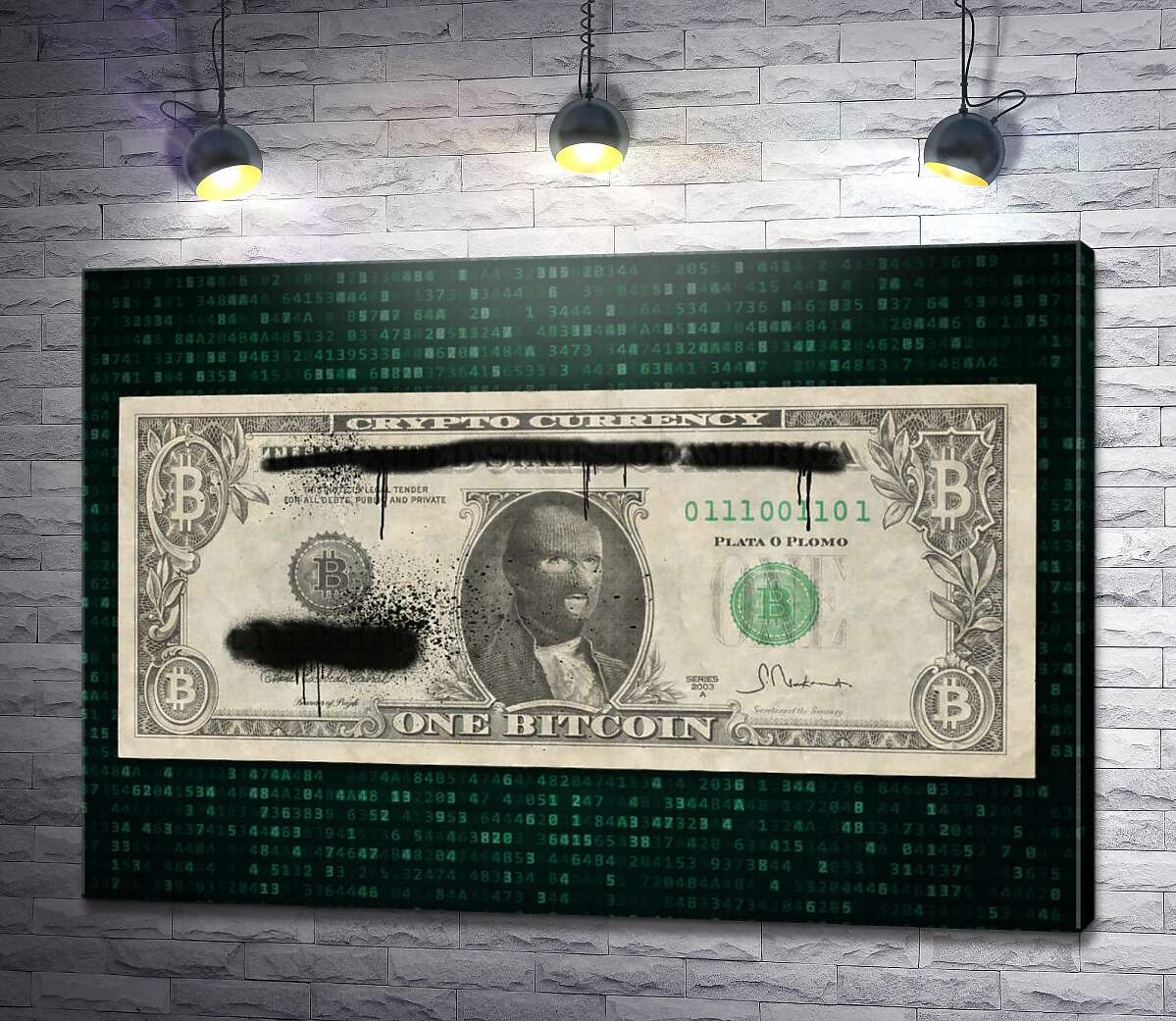 картина Биткоин - новый теневой доллар