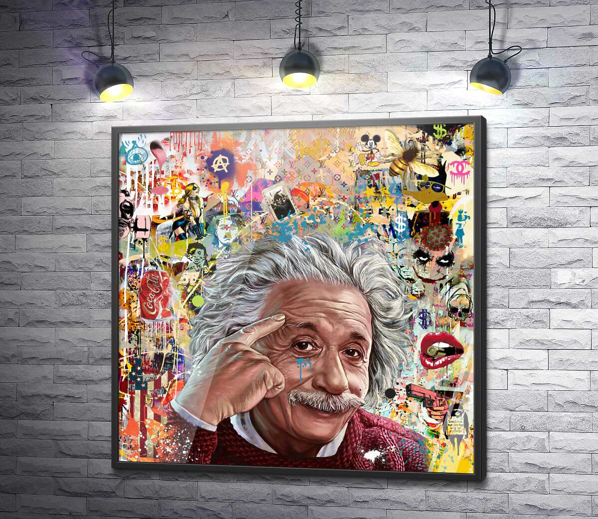 постер Метафізика попарта - Ейнштейн та арт всесвіт