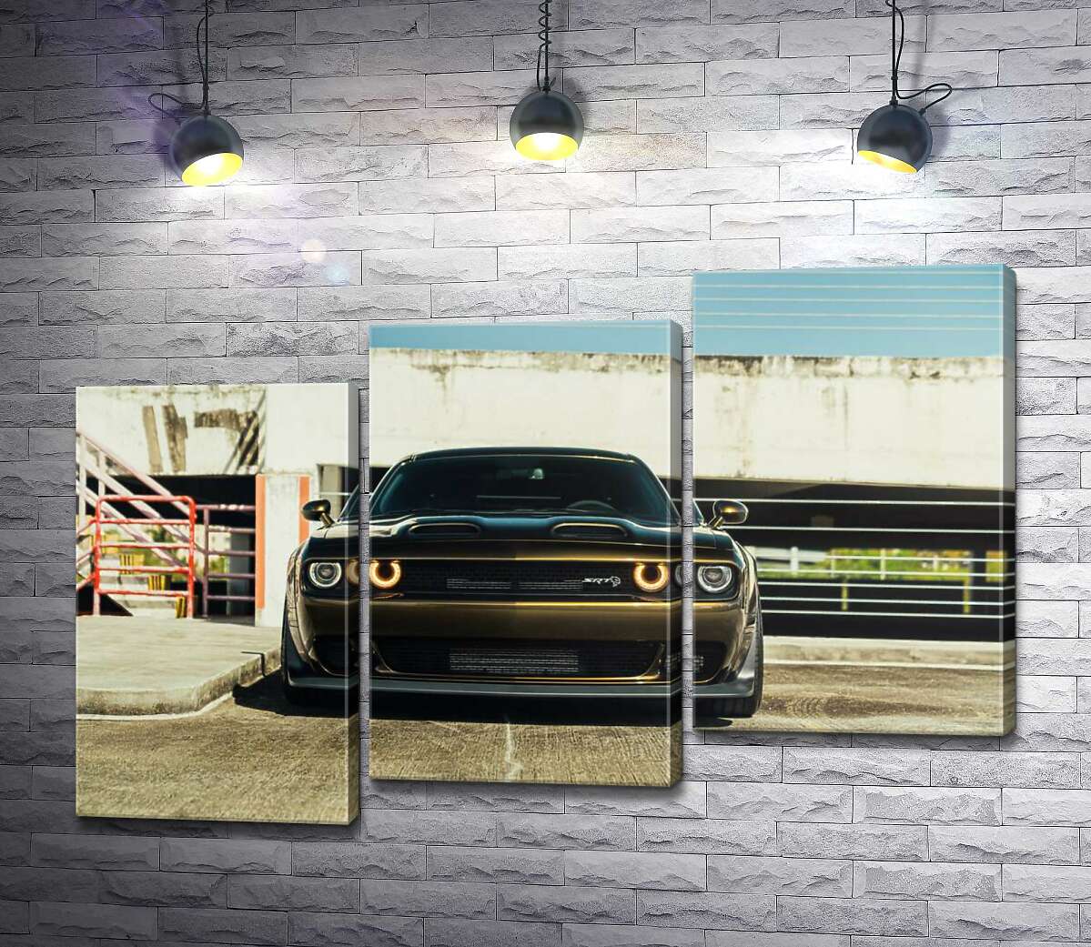 модульна картина Пильний погляд Dodge Challenger (Модуль №14)