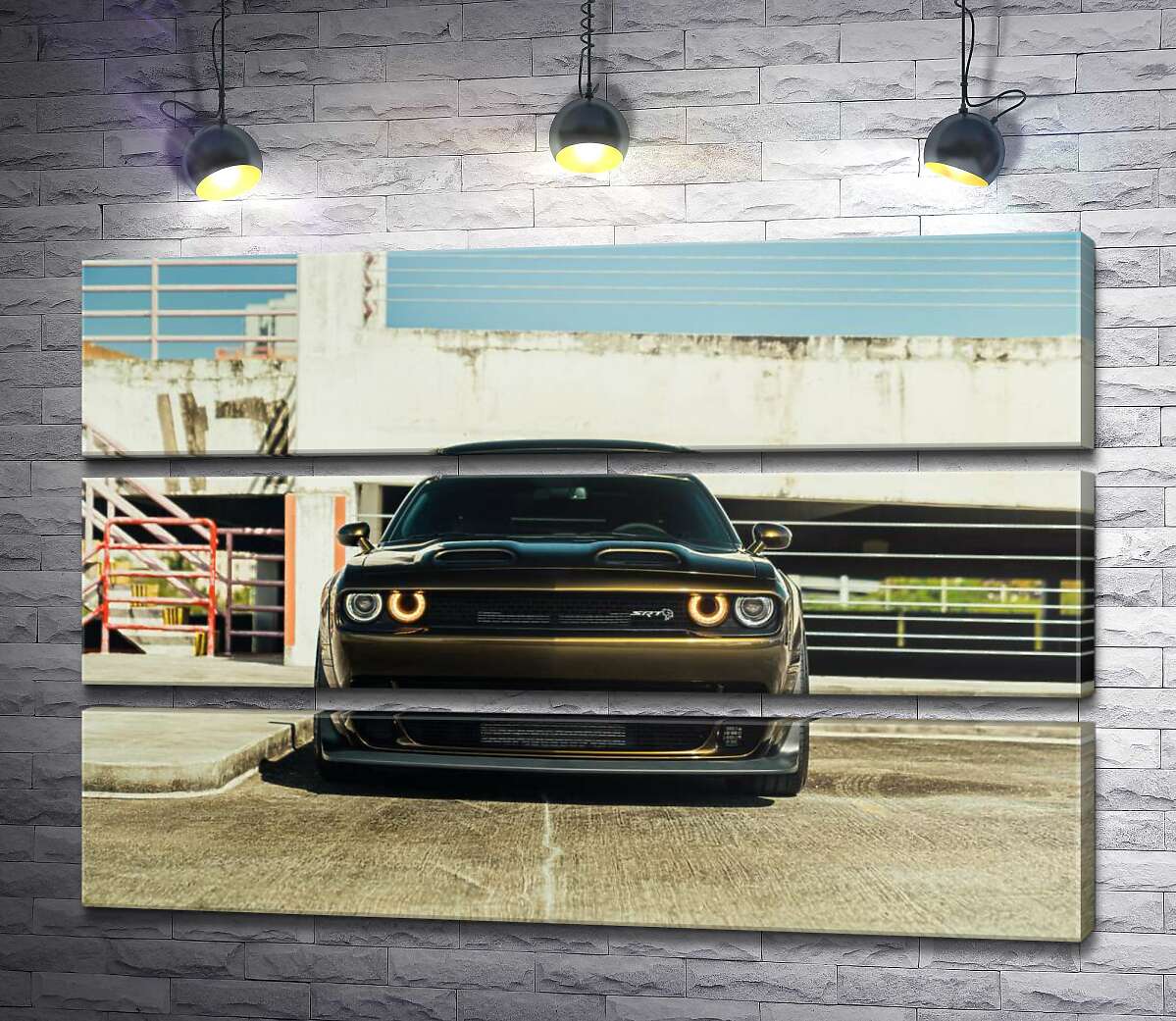 модульна картина Пильний погляд Dodge Challenger (Модуль №15)