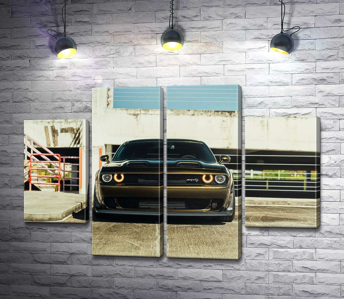 модульна картина Пильний погляд Dodge Challenger (Модуль №20)