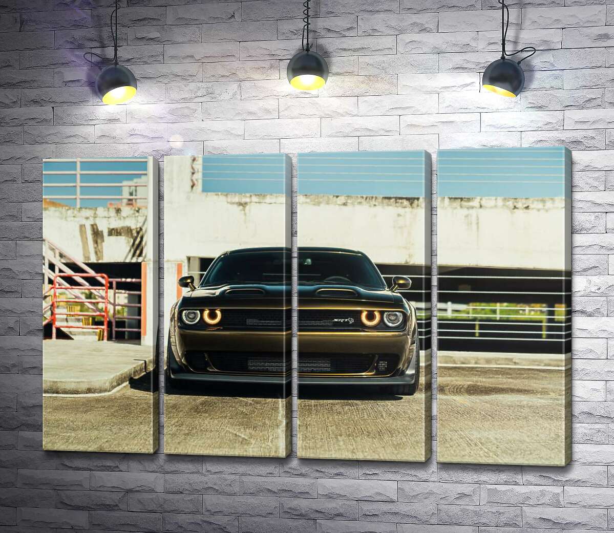 модульна картина Пильний погляд Dodge Challenger (Модуль №24)