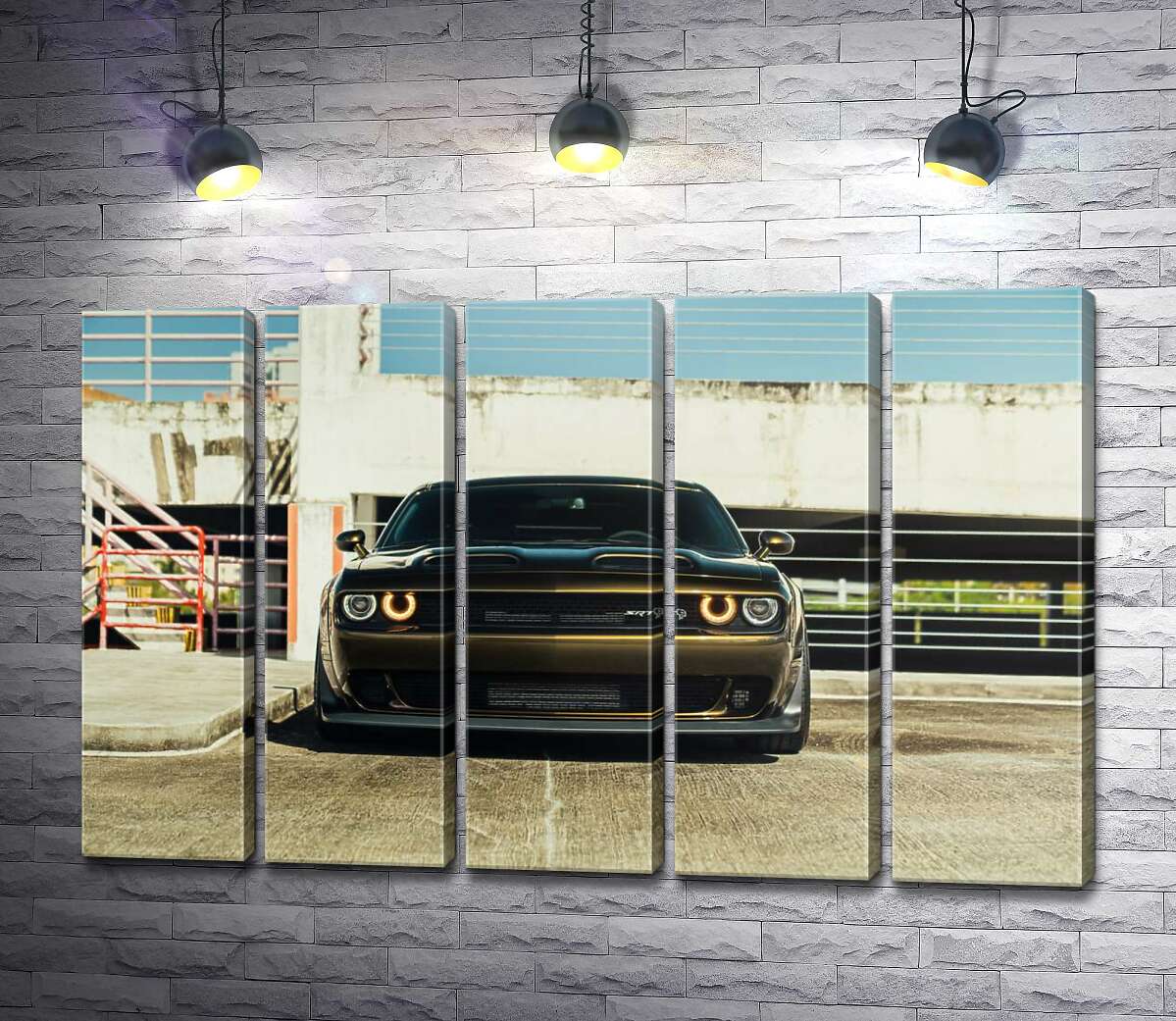 модульная картина Пристальный взгляд Dodge Challenger (Модуль №26)