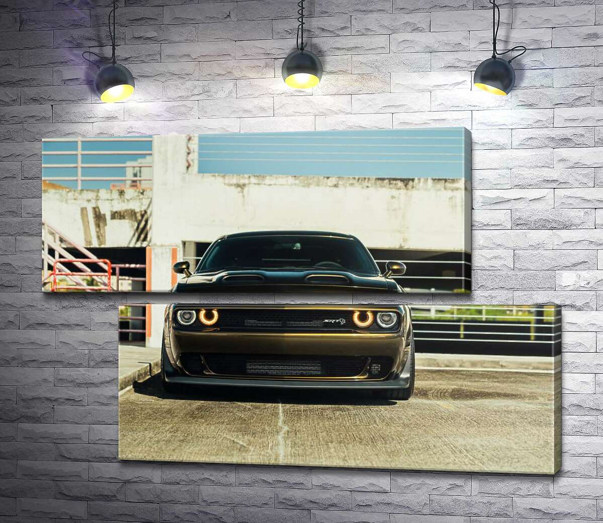 модульна картина Пильний погляд Dodge Challenger (Модуль №8)