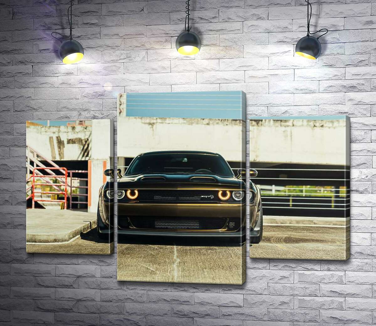 модульная картина Пристальный взгляд Dodge Challenger (Модуль №10)