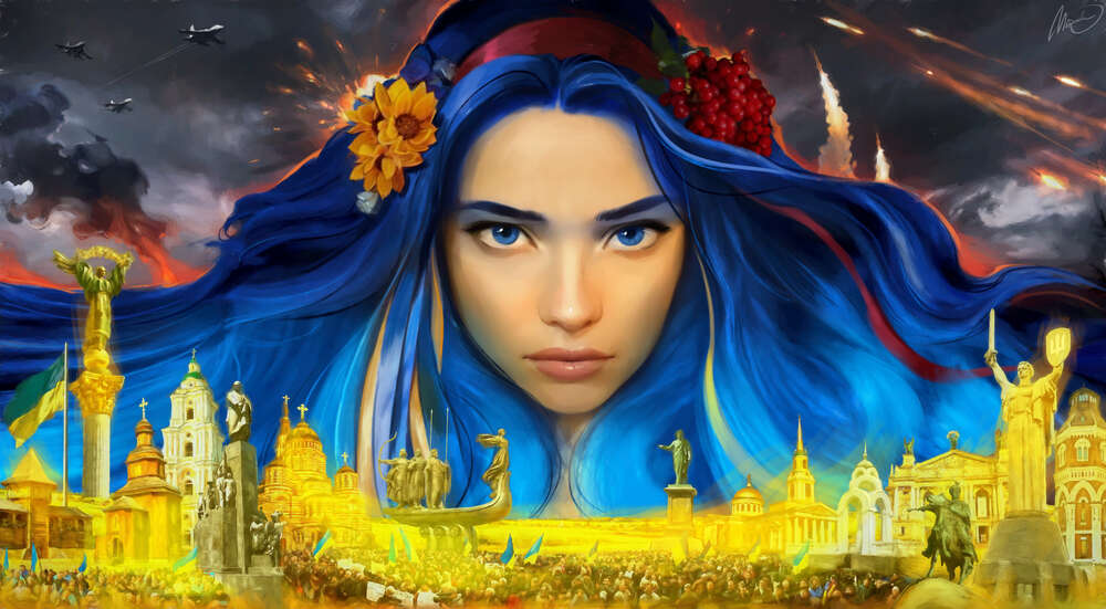 картина-постер Украина - берегиня