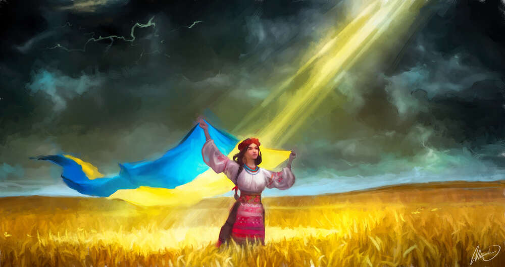 картина-постер Украинский дух свободы