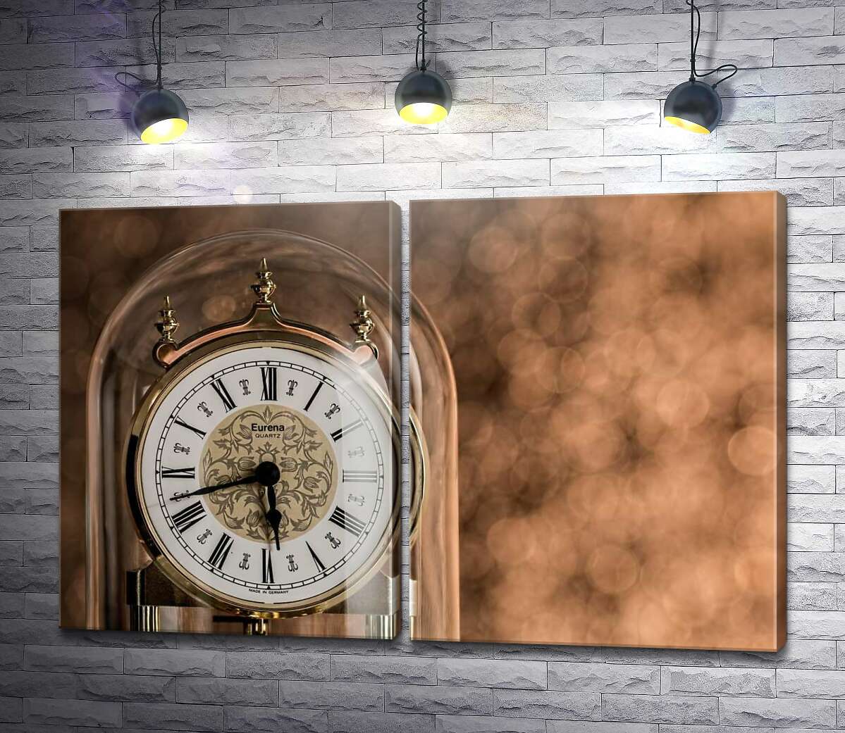 модульная картина Антикварные купольные часы
