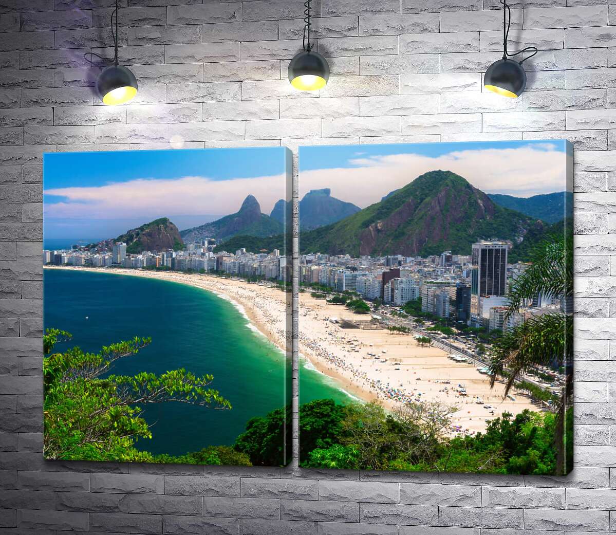 модульна картина Тропічні пляжі Ріо-де-Жанейро