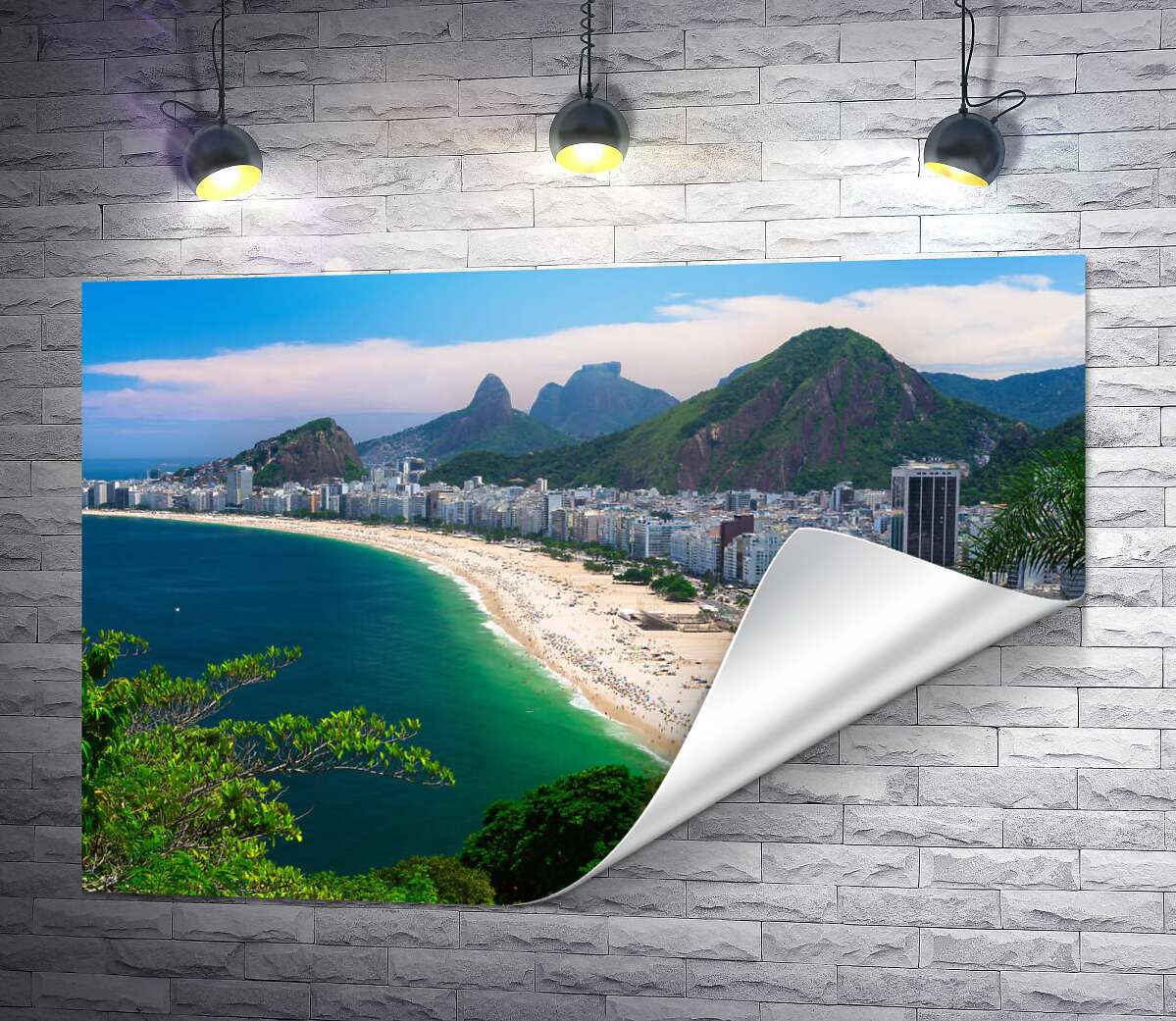 печать Тропические пляжи Рио-де-Жанейро