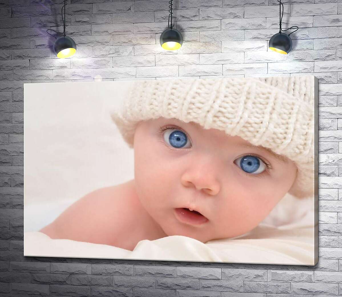 картина Чистый взгляд голубых глаз ребенка