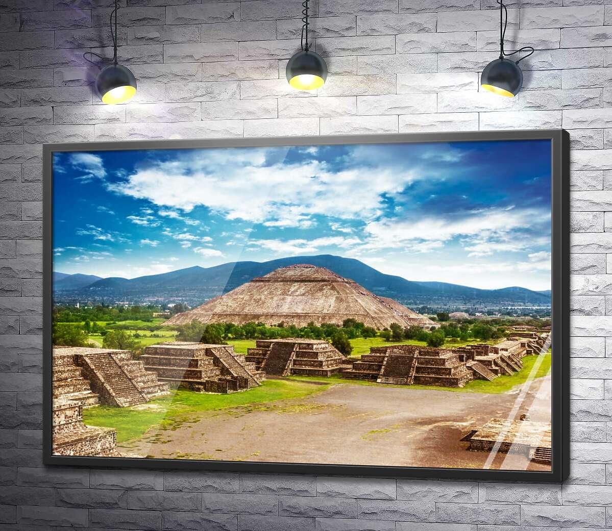 постер Древняя пирамида Солнца в Мексике