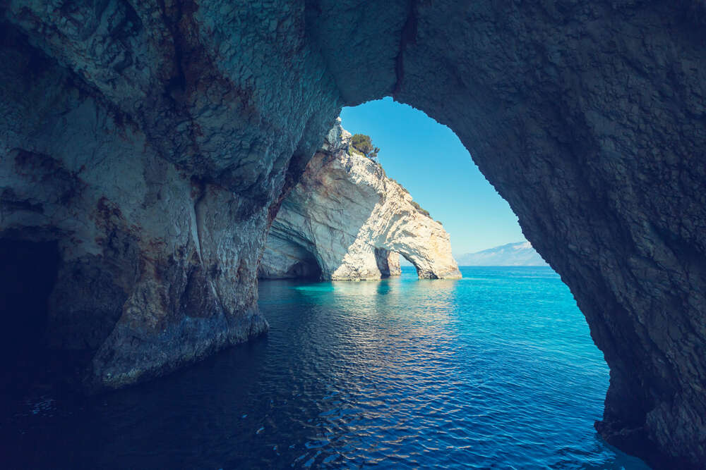 картина-постер Таинственные морские пещеры Греции