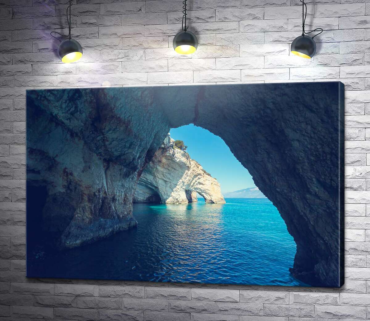 картина Таинственные морские пещеры Греции