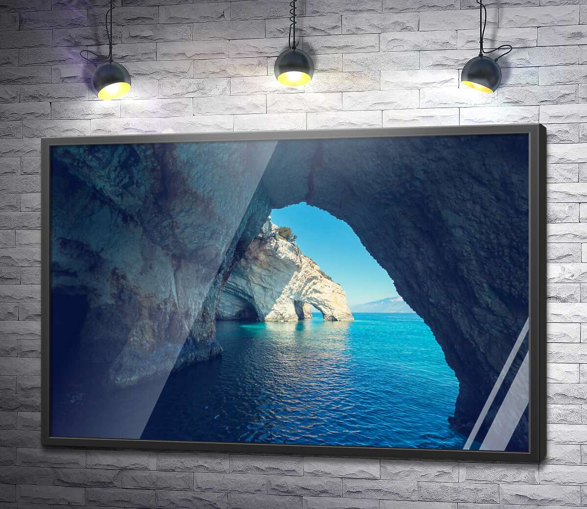 постер Таємничі морські печери Греції