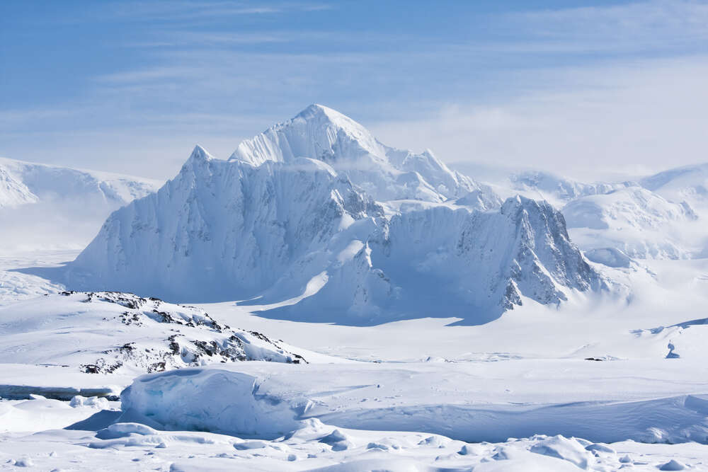 картина-постер Горы Антарктиды укрытые снегом