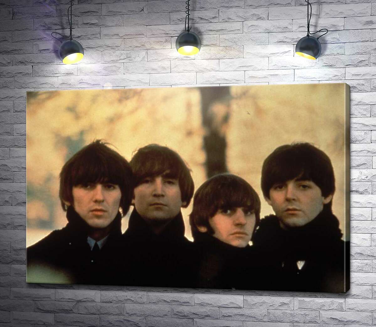 картина Архивная фотография группы Beatles на улице