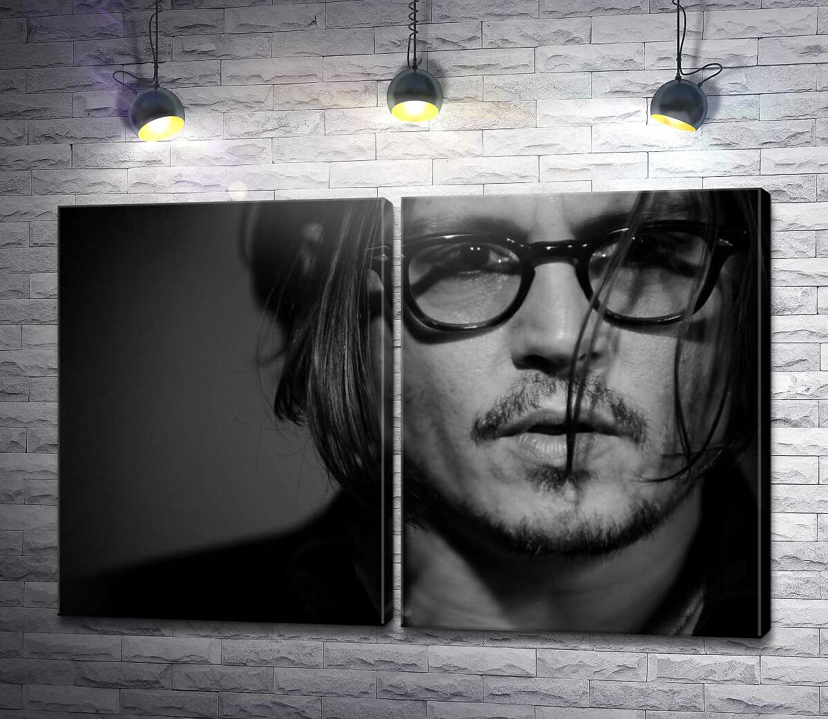 модульна картина Актор Джонні Депп в окулярах