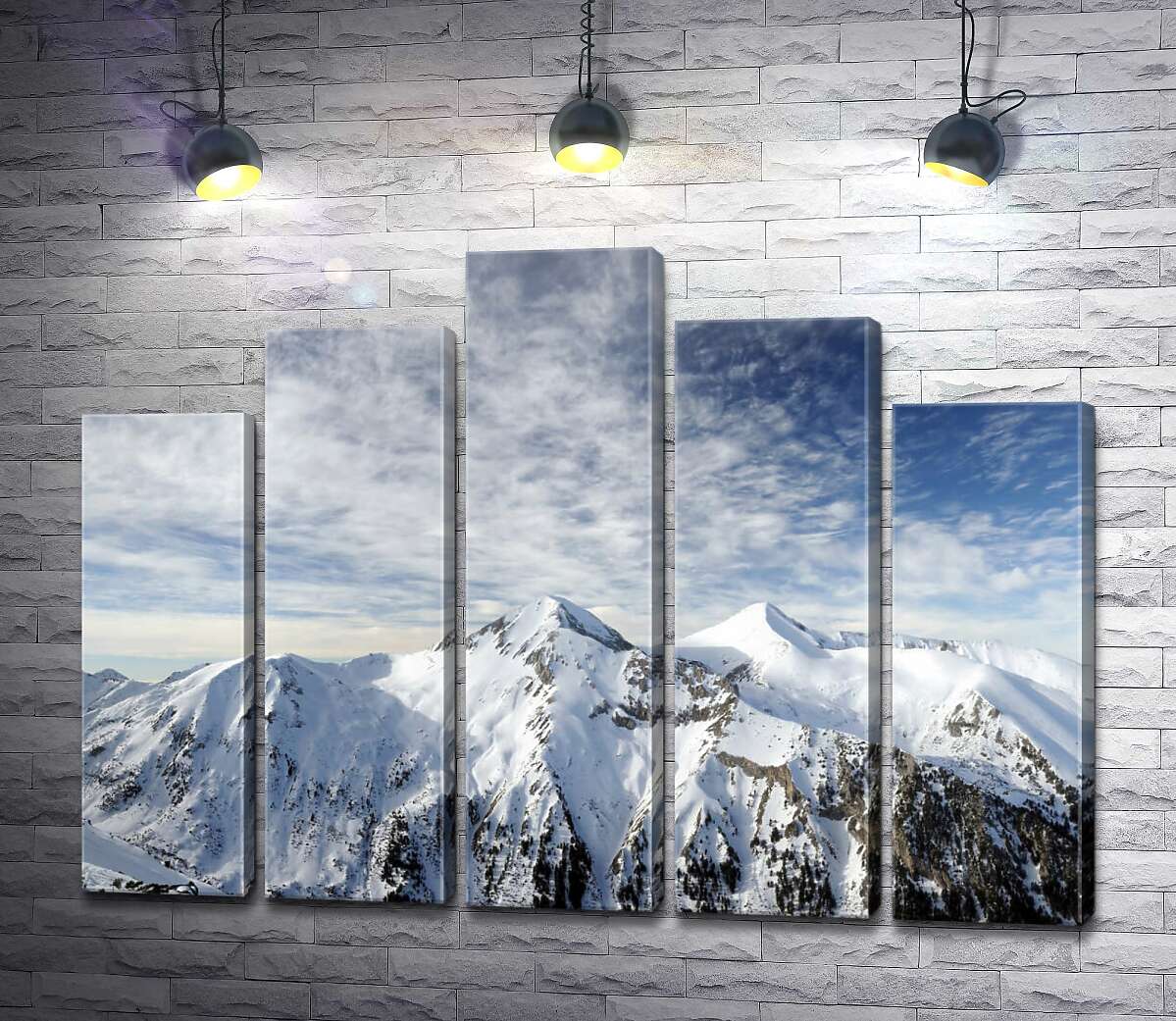 модульна картина Сніговий пік Віхрен в Болгарії (Модуль №29)