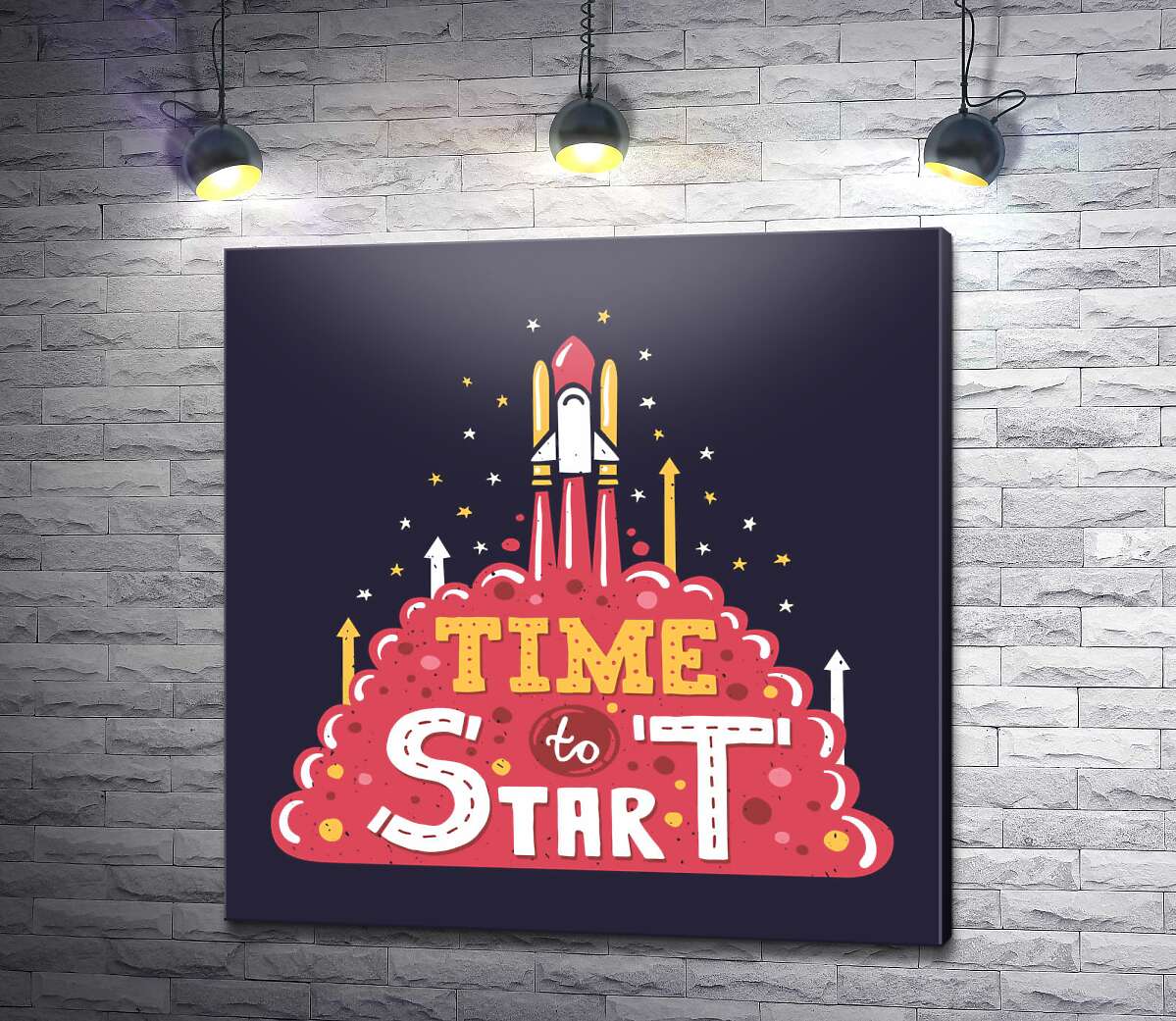 картина Надихаючий напис: "Time to Start"
