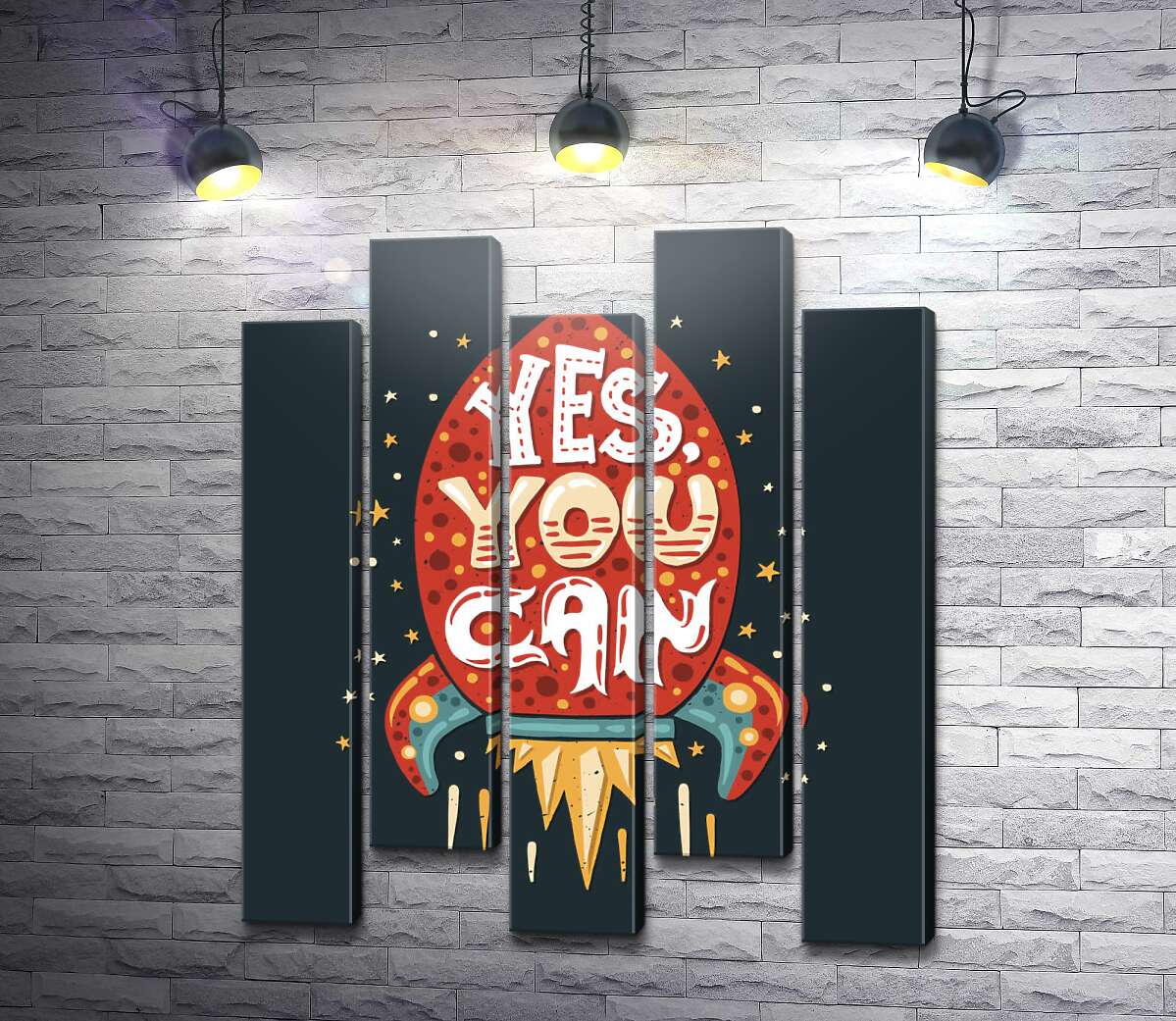 модульна картина Ракета мотивації: "Yes, you can" (Модуль №30)