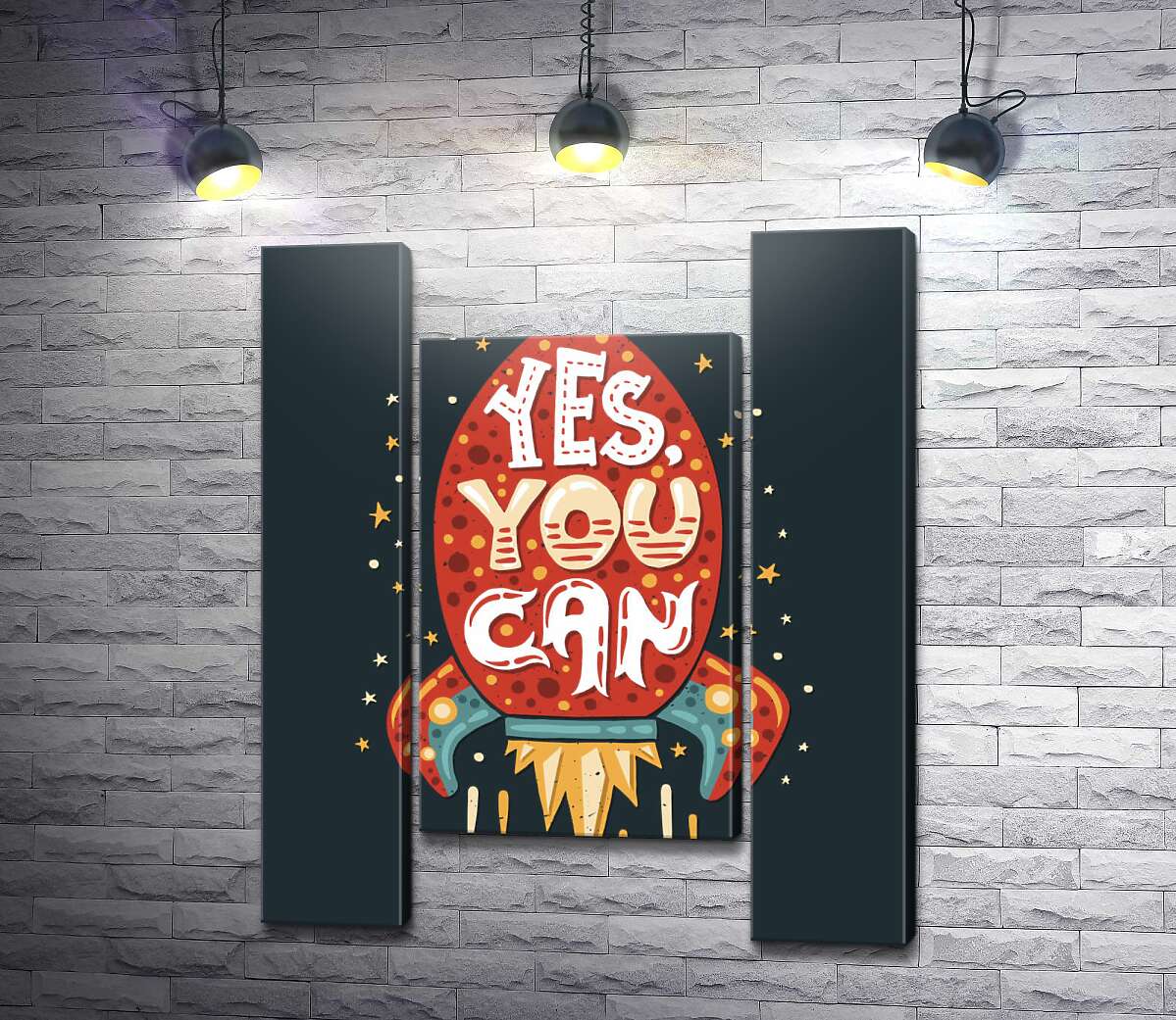 модульна картина Ракета мотивації: "Yes, you can" (Модуль №11)