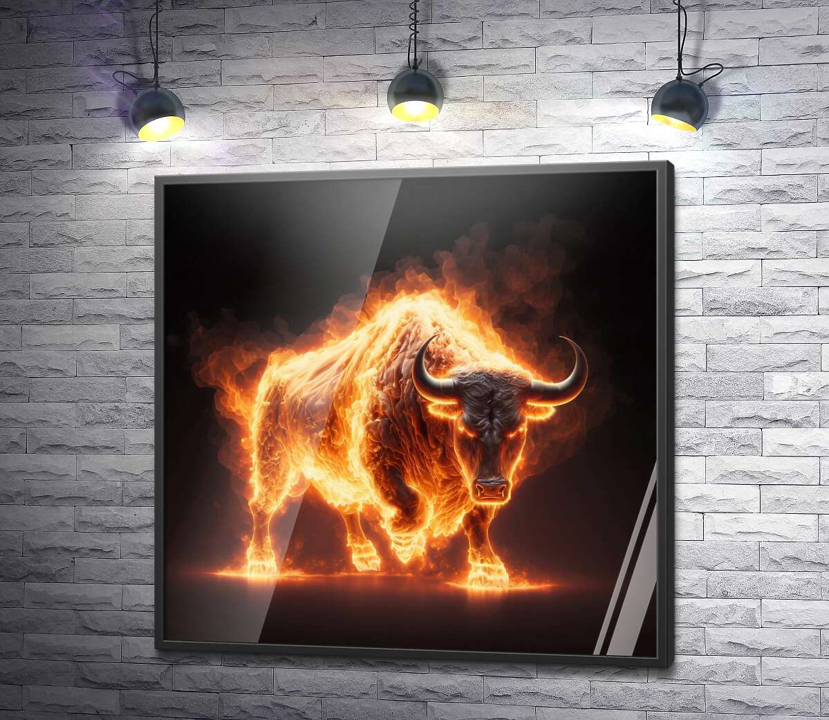 постер Разъяренный огненный бык