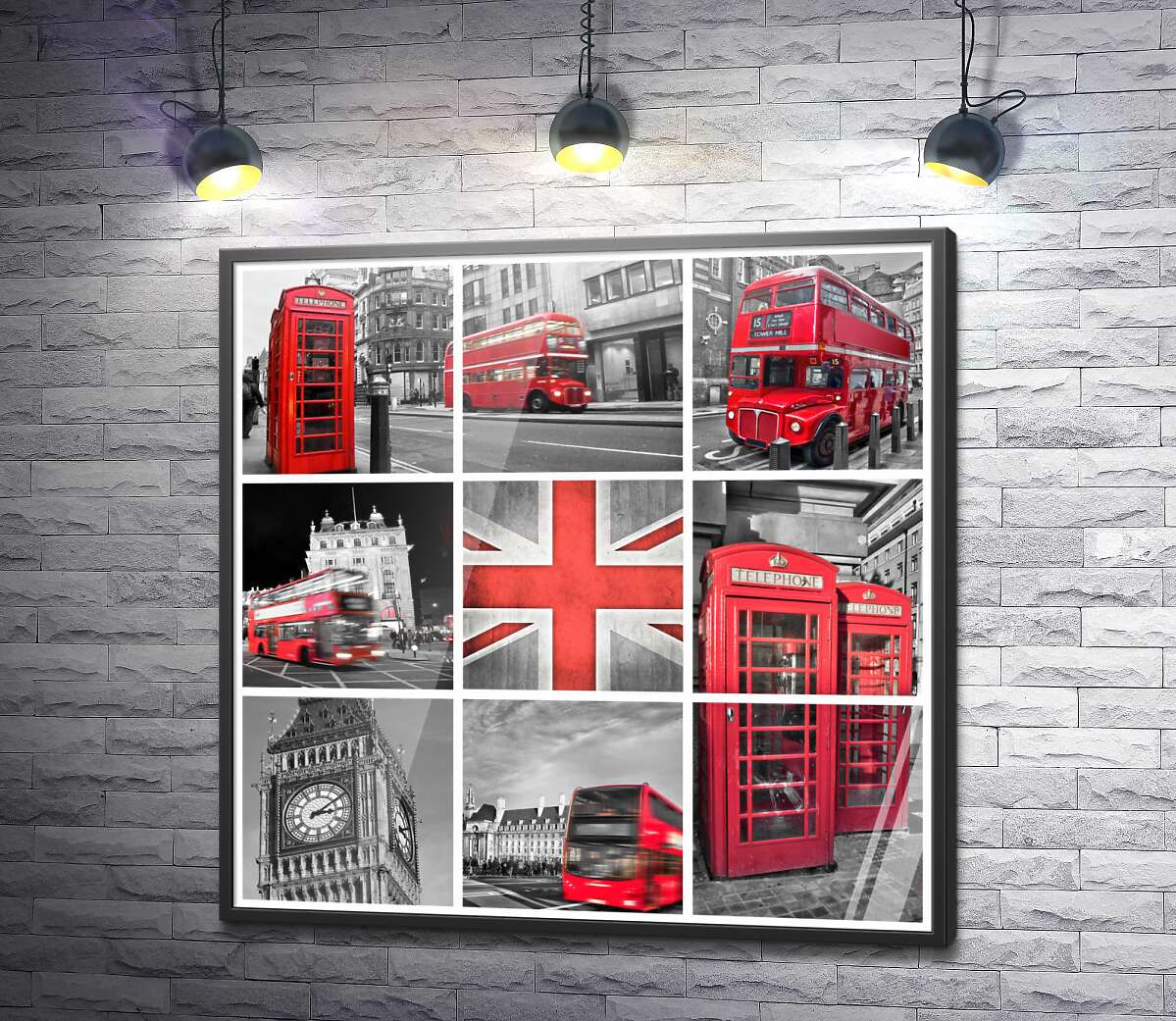 постер Красные акценты Лондона