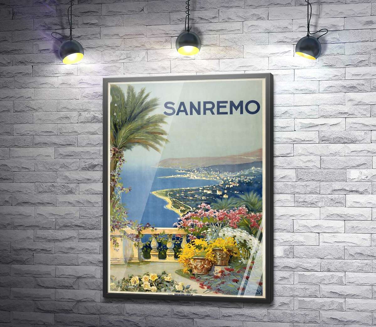 постер Плакат с красивыми видами Сан-Ремо