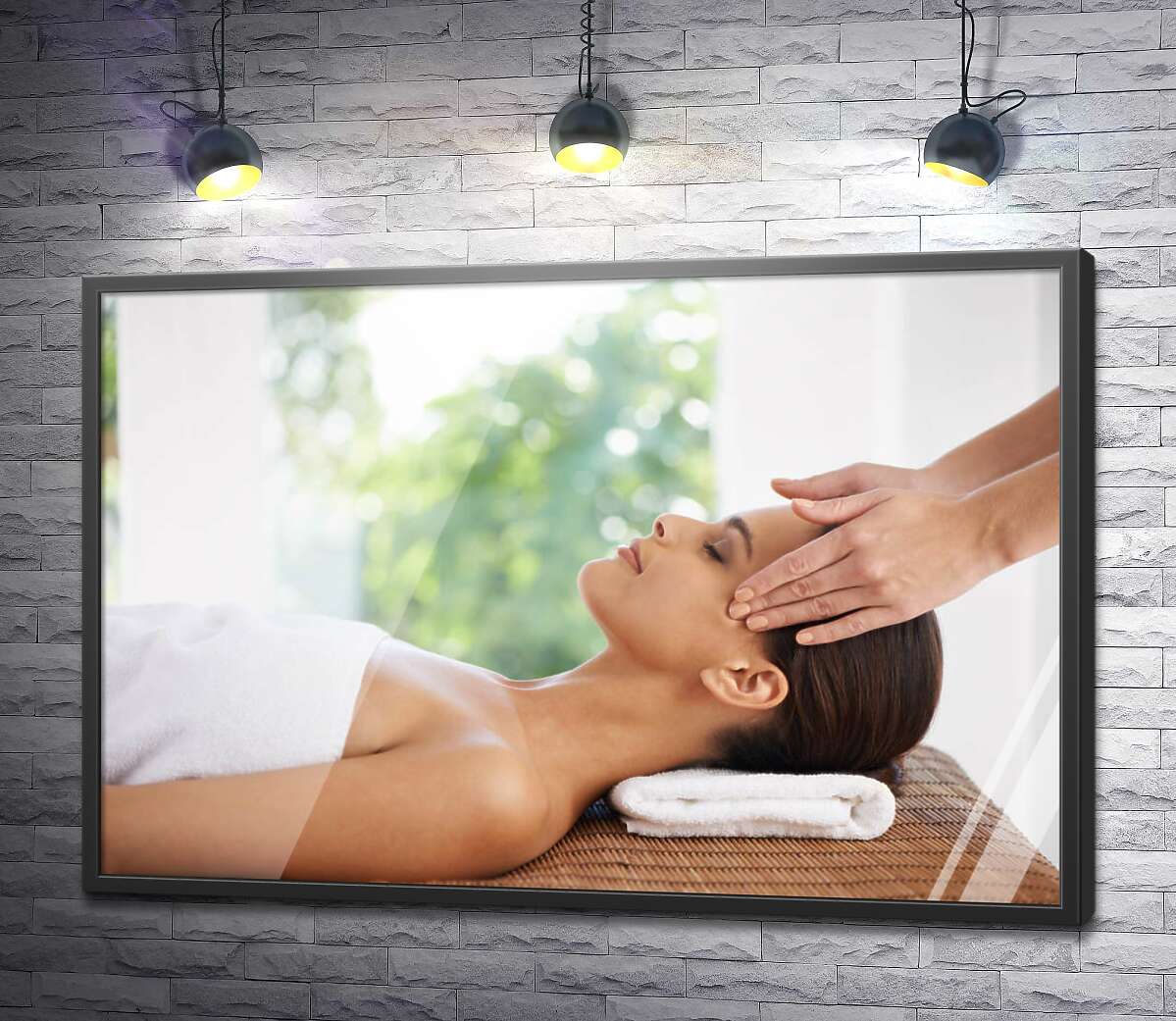 постер Розслабляючий масаж голови