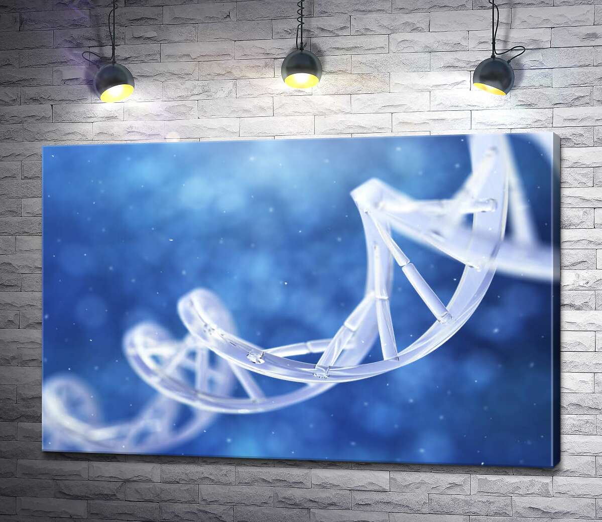 картина Стеклянная молекула ДНК