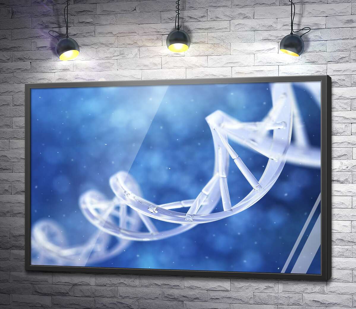 постер Стеклянная молекула ДНК