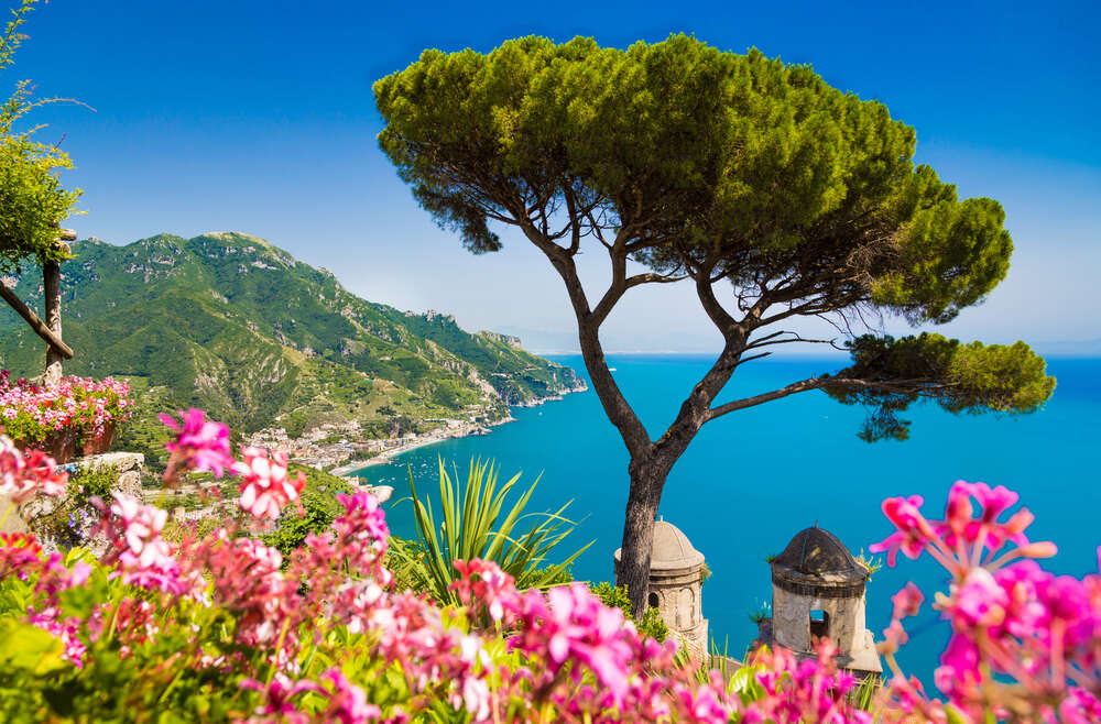 картина-постер Завораживающий вид итальянского побережья