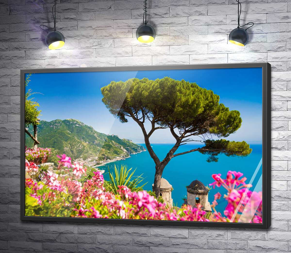 постер Завораживающий вид итальянского побережья