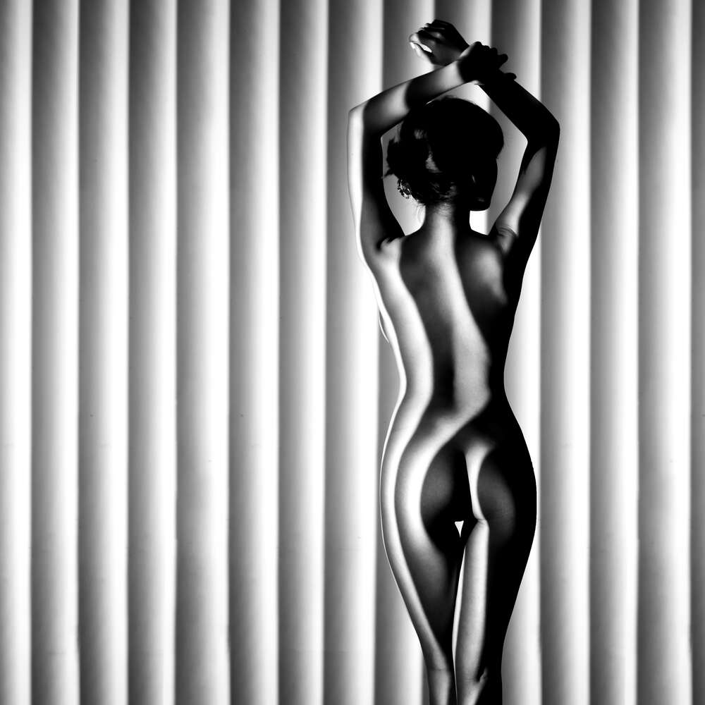 картина-постер Гра тіней на спокусливій жіночій фігурі