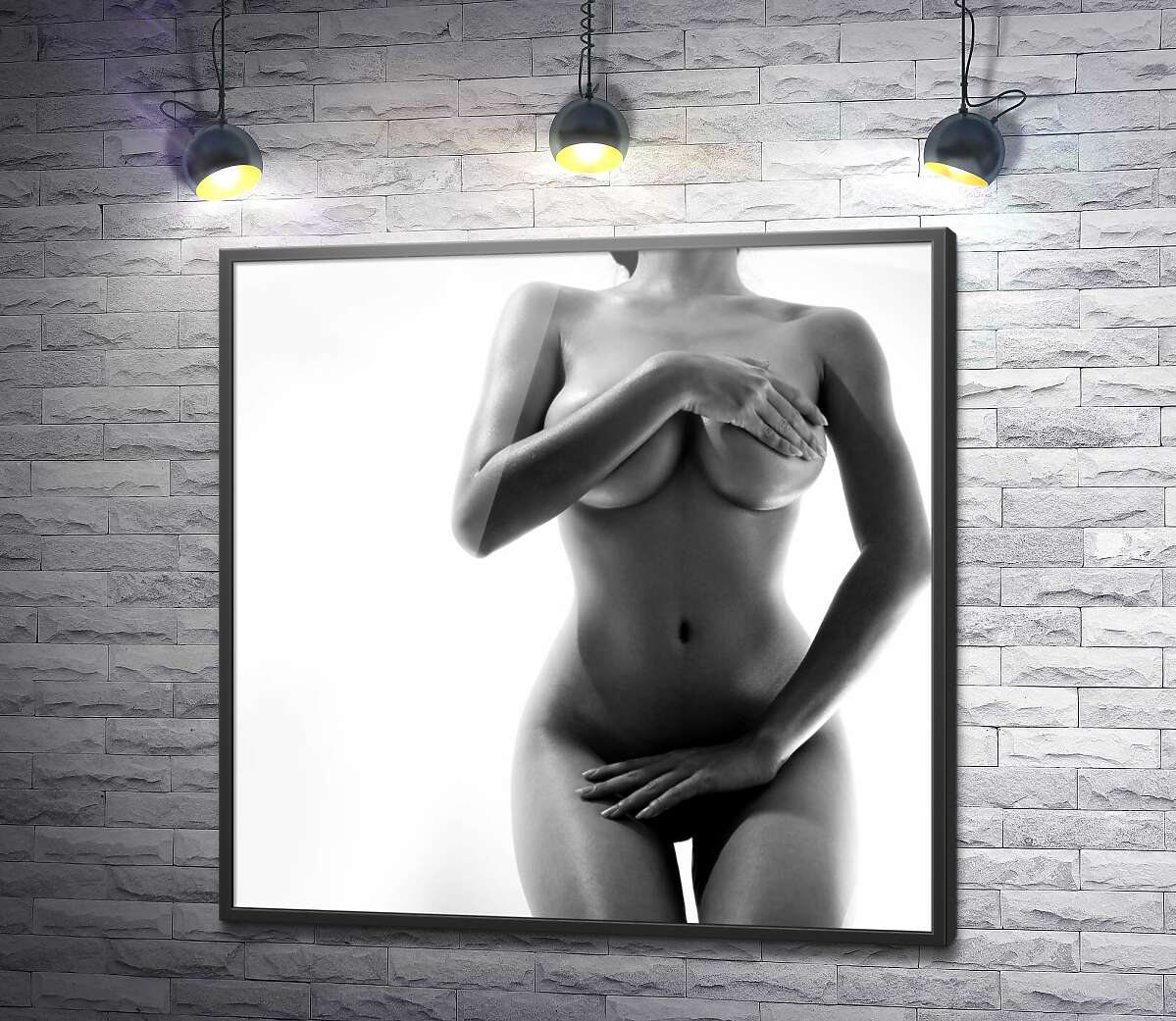 постер Спокусливий образ голої дівчини