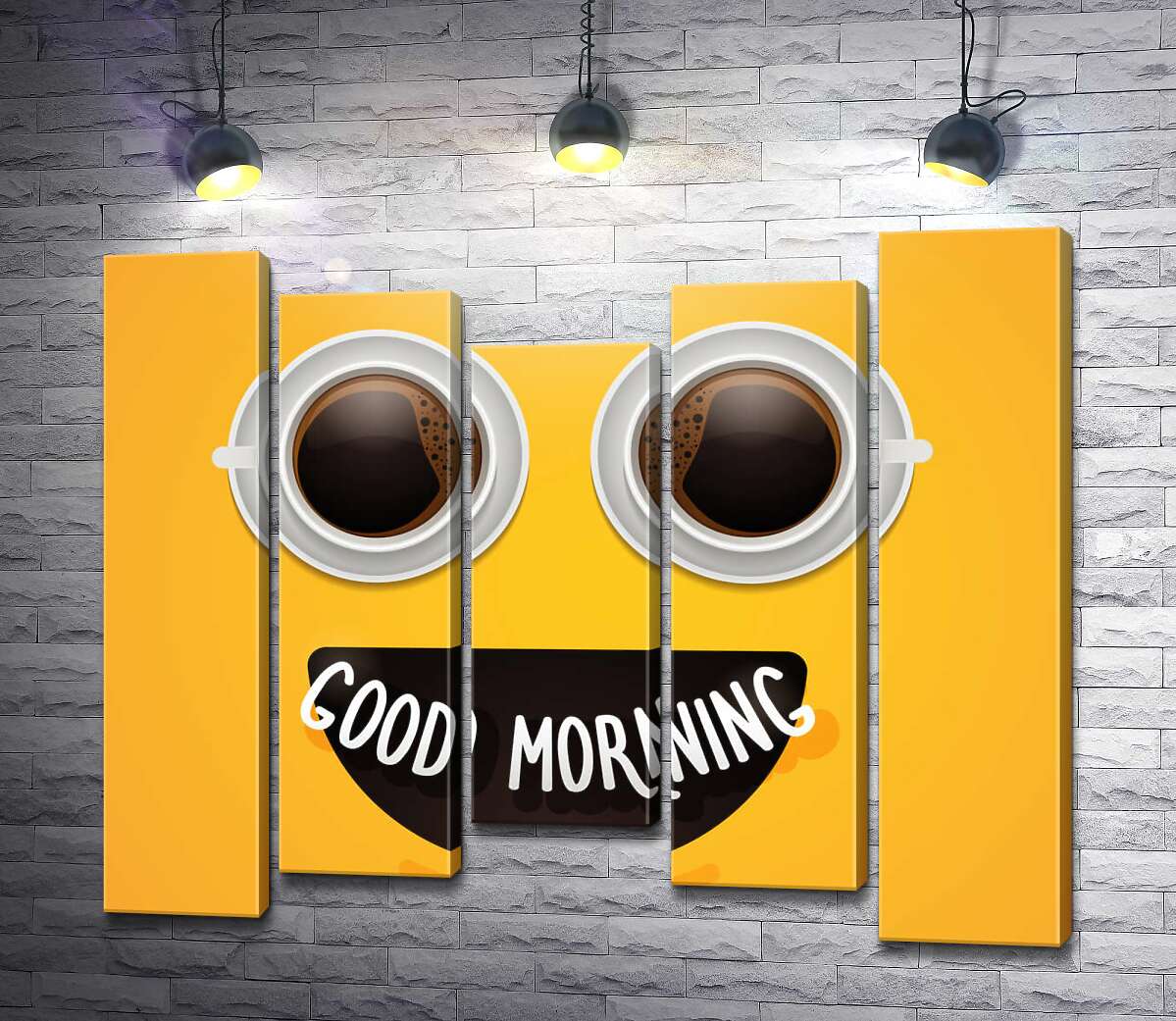модульна картина Good morning і ранкова кава (Модуль №27)