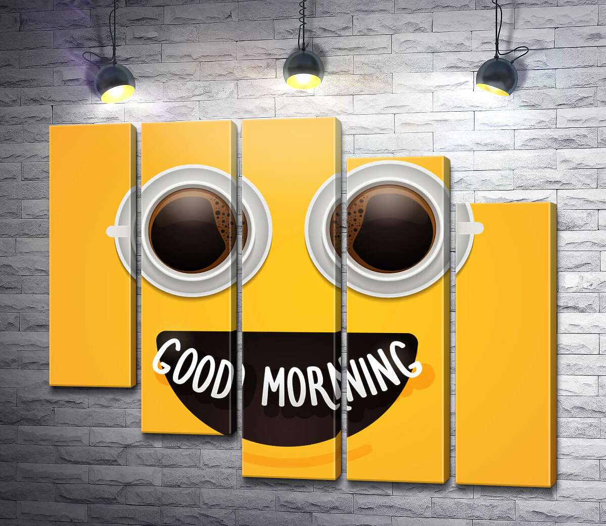 модульна картина Good morning і ранкова кава (Модуль №28)