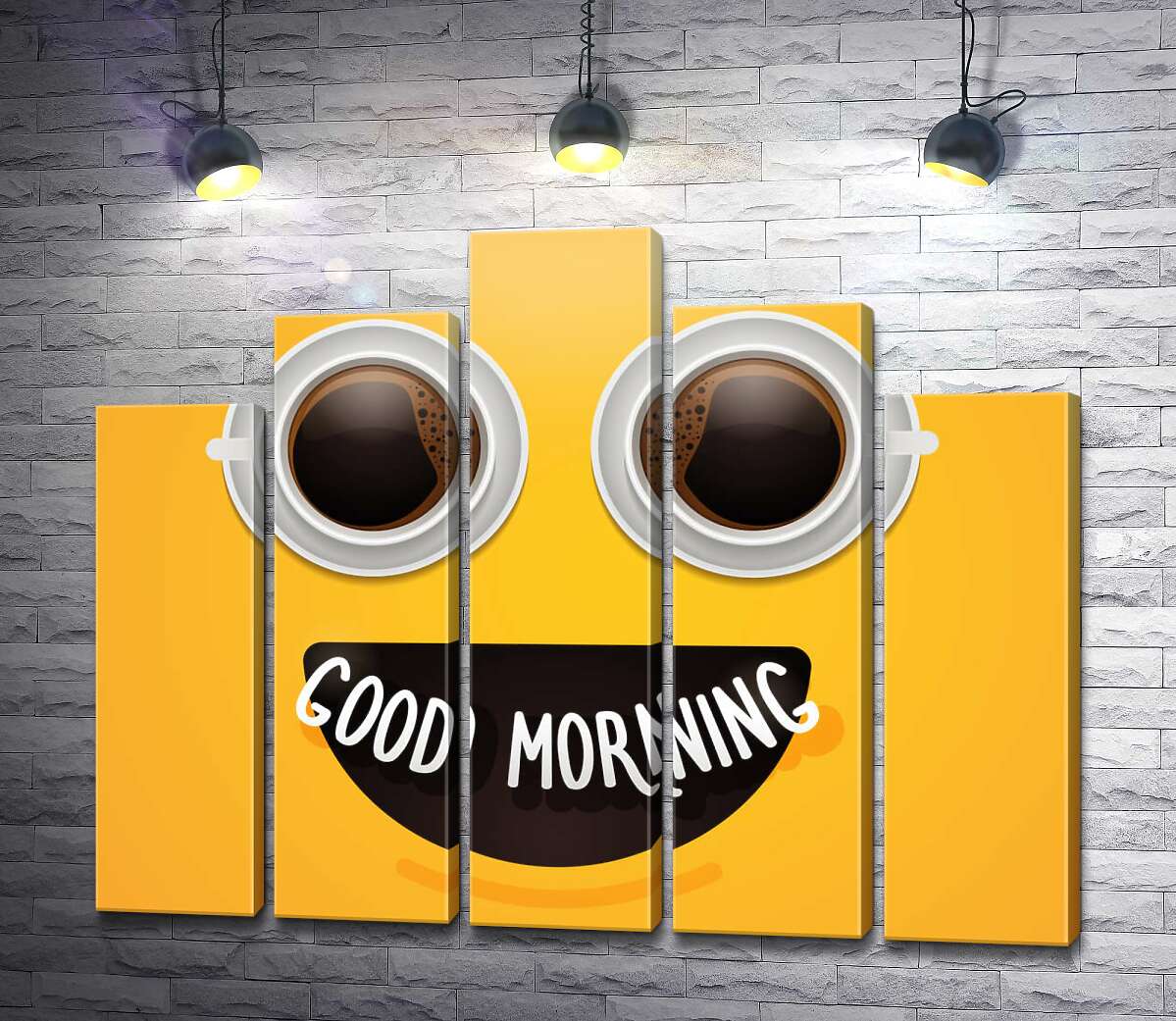 модульна картина Good morning і ранкова кава (Модуль №29)