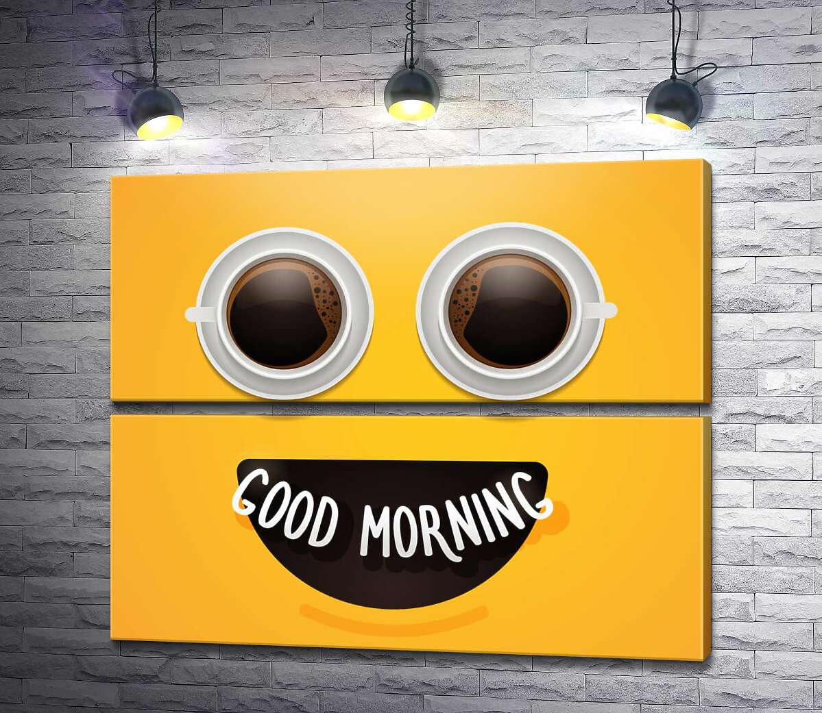 модульна картина Good morning і ранкова кава (Модуль №7)