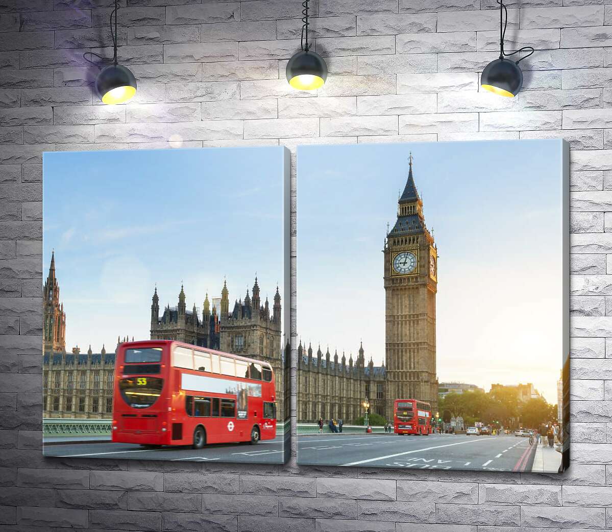 модульна картина Вуличка Лондона біля Біг Бена