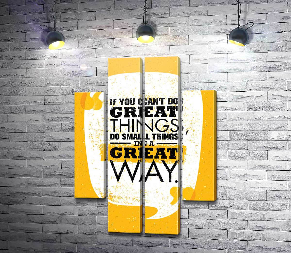 модульная картина Надпись: "If You Can't Do Great Things, Do Small Things in a Great Way" (Модуль №20)