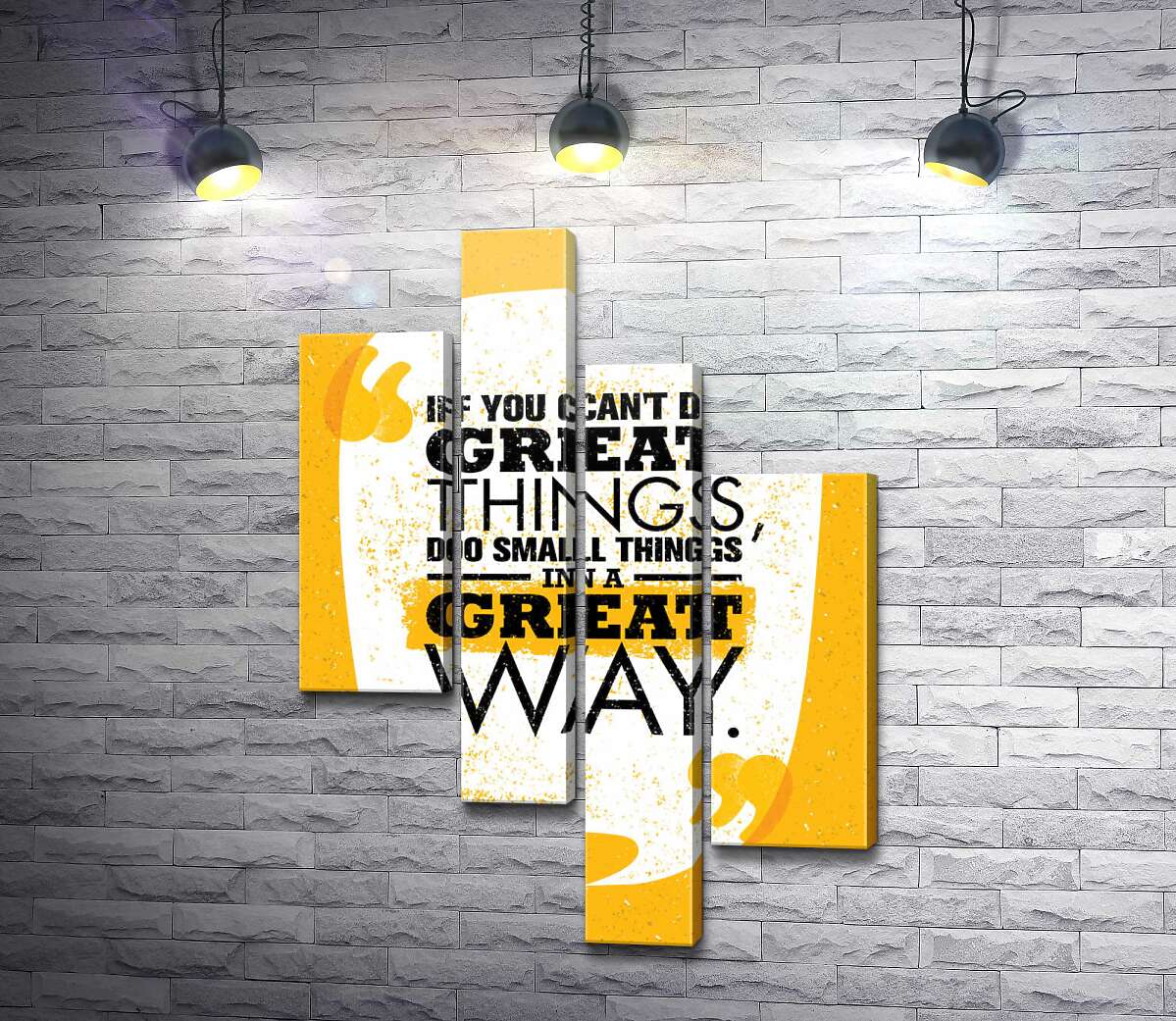 модульна картина Напис: "If You Can't Do Great Things, Do Small Things in a Great Way" (Модуль №21)