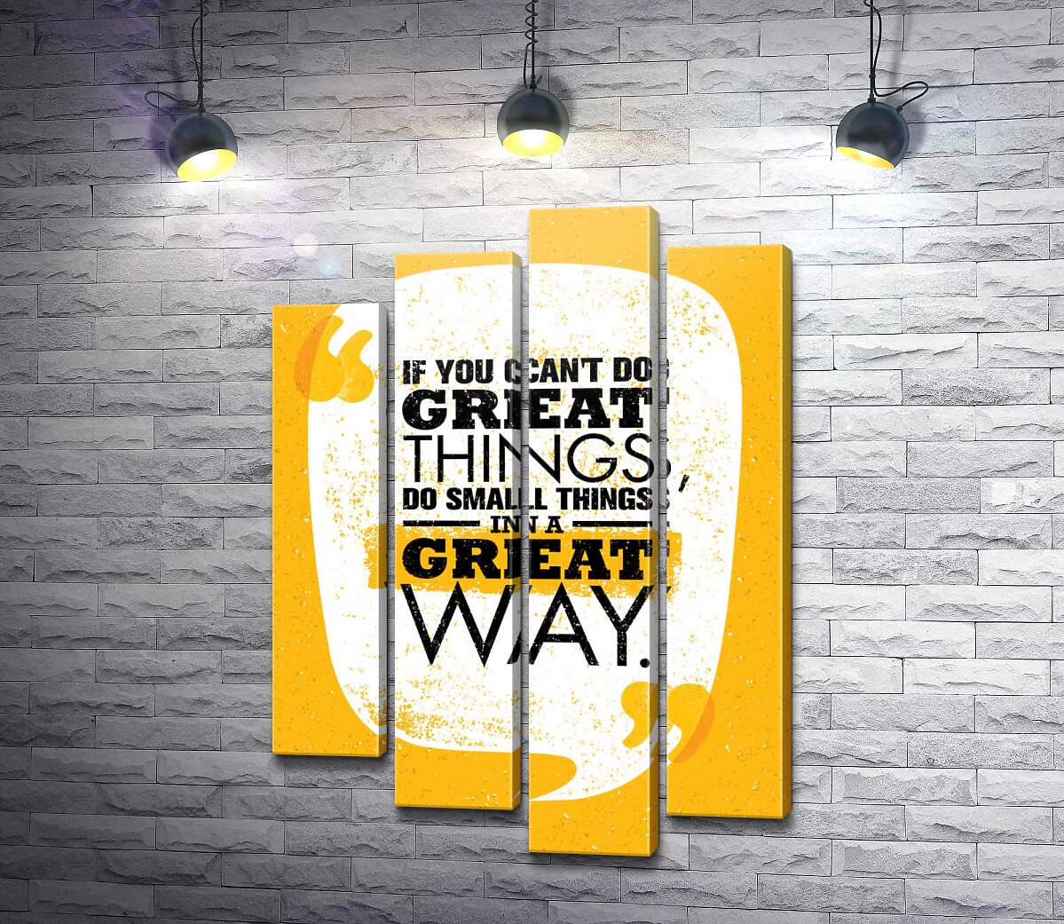 модульна картина Напис: "If You Can't Do Great Things, Do Small Things in a Great Way" (Модуль №3)