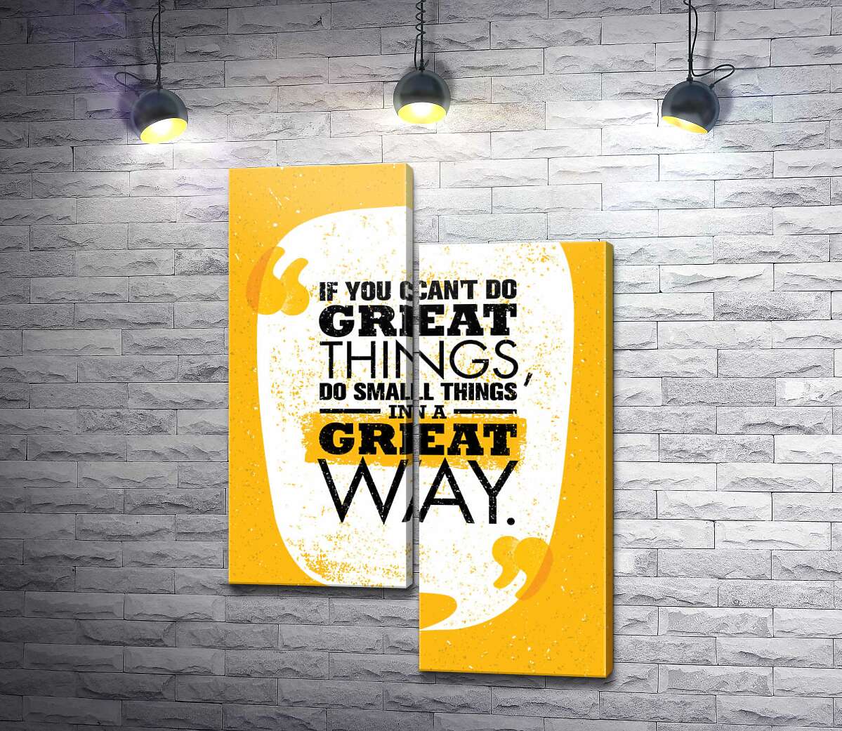 модульна картина Напис: "If You Can't Do Great Things, Do Small Things in a Great Way" (Модуль №9)